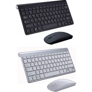 2.4 Ghz Wireless Kablosuz Slim Klavye ve Mouse Seti + Türkçe Klavye Etiketi - AL27701