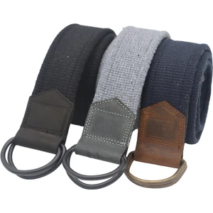 Anatolia Craft Unisex Derili Erkek Kadın Kız Genç Için D Tokalı Siyah Antik Halkalı Dokuma Siyah Koyugri Lacivert Taktik Spor Kanvas Kot Bez Kemeu