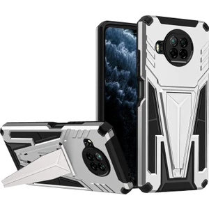 Yue Store Xiaomi Redmi Için Zırh Pc+Tpu Kılıfı Note 9 Pro 5g Gümüş (Yurt Dışından)