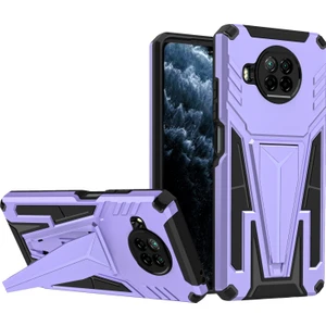 Yue Store Xiaomi Redmi Için Zırh Pc+Tpu Kılıfı Note 9 Pro 5g Mor (Yurt Dışından)