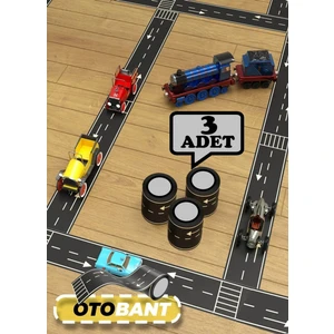 Oyuncak Otobant 3 Adet Eğitici ve Eğlenceli Yol Yapım Road Tape Şerit Oyun Bandı