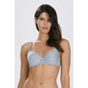 Gri Stn Kaplı Tek Sütyen