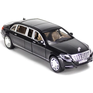 1:24 Mercedes-Benz Maybach S600 Genişletilmiş Alaşım Araba Oyuncak Modeli (Yurt Dışından)
