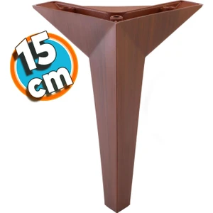 Mobilya Kanepe Sehpa Tv Ünitesi Koltuk Ayağı 15 cm Kahverengi Baza Ayak