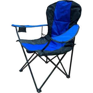 Kollu Katlanır Premium Kamp Sandalyesi Mavi