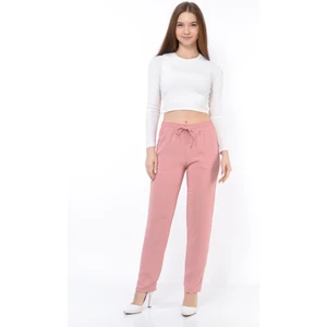 Kadın Beli Lastikli Aerobin Pantolon Toz Pembe