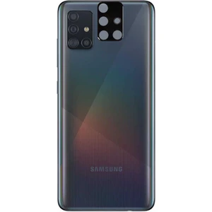 Samsung Galaxy A51 ile Uyumlu 3D Kamera Lens Koruma Z-Panoply Tam Kaplayan Kamera Koruma Siyah