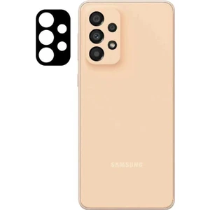 Samsung Galaxy A33 5g ile Uyumlu 3D Kamera Koruma Z-Panoply Tam Kaplayan Kamera Koruma Siyah