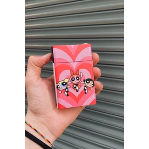 Powerpuff Girls Kırmızı Kalpler Standart Plastik Sigara Tabakası Kutusu