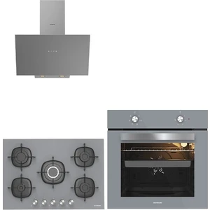 Sılverlıne 3'lü Ankastre Set (BO65E1S01-3481 Gri 3-CS5622S01)