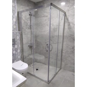 Nokta Duşakabin 100X100 Lüks Camlı Teknesiz Duşakabin ND113