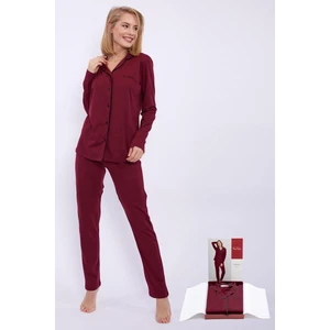 Pierre Cardin Pierre Cardin kadın Gelin Modal Pamuk Gömlek Pijama Takımı 7717