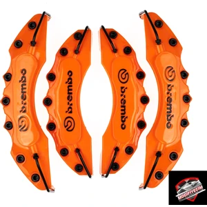 Turuncu Brembo Kapartmalı Kaliper Kapağı 4'lü Set