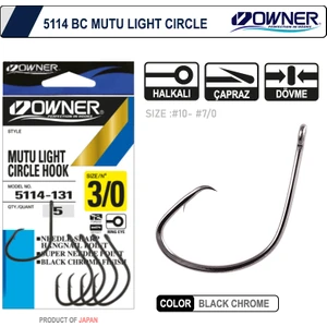 5114 Mutu Light Black Chrome Iğne