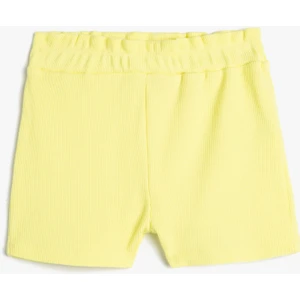 Basic Şort Beli Lastikli Fitilli Pamuklu