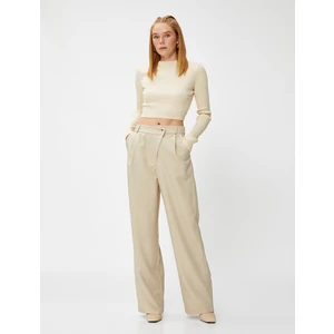 Bol Paça Pantolon Bel Detaylı