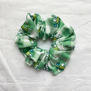 Kurbağa Desenli Scrunchie & Lastikli Toka
