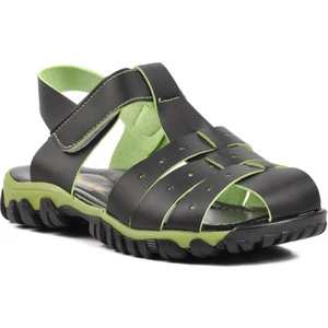 Arz 3100-F Siyah-Yeşil Erkek Çocuk Sandalet