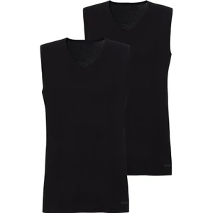 Erkek Siyah Atlet 2'li Paket 9677