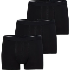 Erkek Siyah Boxer Pamuklu 3'lü Paket 9670