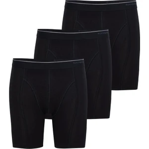 Erkek Siyah Boxer Pamuklu 3'lü Paket 9683
