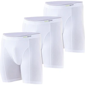 Erkek Beyaz Boxer Pamuklu 3'lü Paket 9683