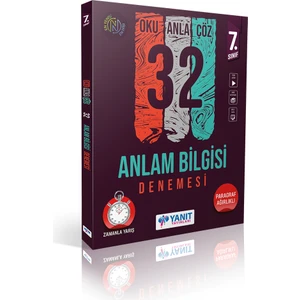Yanıt Yayınları  7. Sınıf 32 Anlam Bilgisi Denemesi