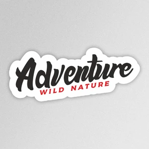 Sb Store Wild Nature Adventure Outdoor Camping Karavan Sticker Etiket