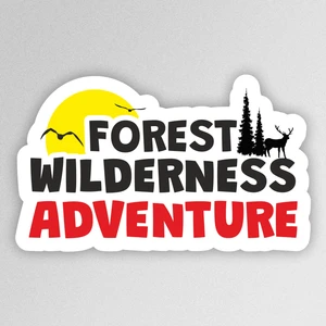 Sb Store Forest Wilderness Adventure Outdoor Camping Karavan Sticker Etiket