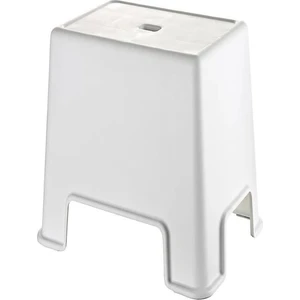 NFM HOME Banyo Taburesi Büyük Boy Çok Amaçlı Tabure Beyaz