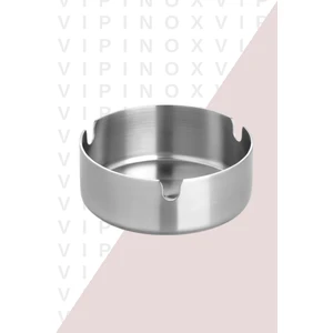 10 Adet Elit Paslanmaz Çelik Kül Tablası Krom Küllük 8 cm