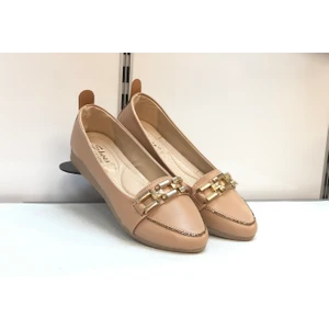 KAFKASLAR AYAKKABI Kafkaslar Sivi Burun Taş Toka Detaylı Günlük Abiye Yumuşak Bayan Babet