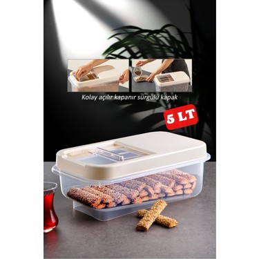 Nandy Home Multibox 5 Lt PP Plastik Saklama Kabı – Sürgülü Fiyatı