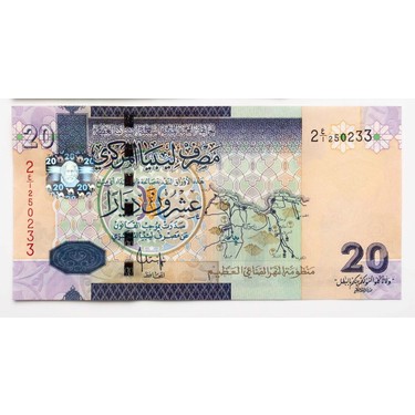 Urlanumis Libya 20 Dinar Nd 2009 Pick # 74 Unc Çil Banknot Fiyatı