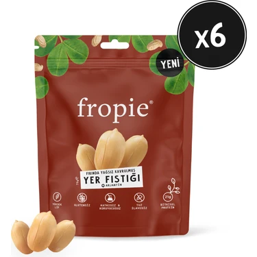 Fropie Yer Fıstığı  Fırında Yağsız Kavrulmuş 75 gr x 6