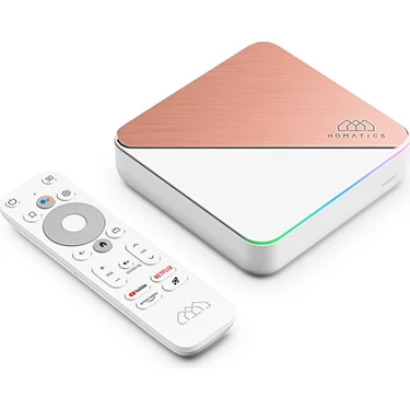 Homatics Box R 4K Plus Lisanslı Android TV Box Rose Gold (4gb RAM/32GB