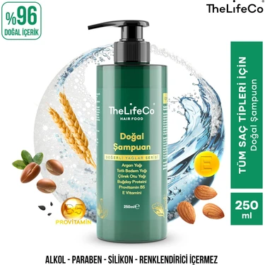 Thelifeco Hairfood Değerli Yağlar Serisi Doğal Şampuan 250