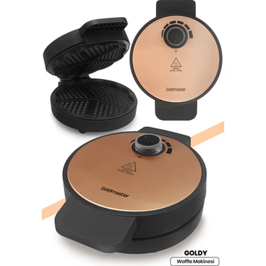 Goldmaster Goldy Rose Gold 1000 Watt Waffle