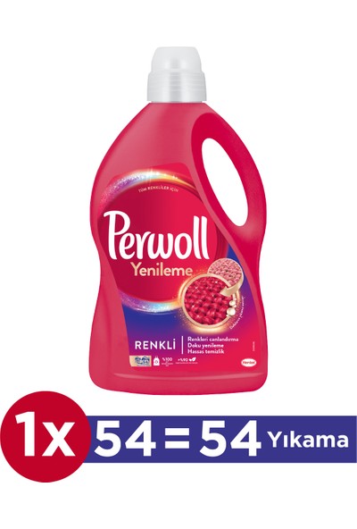 Perwoll Yenileme & Onarım Renkli 54WL 3L