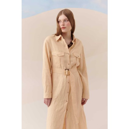 Düğmeli Cepli Tunik Naturel Y2313305_069 modelleri