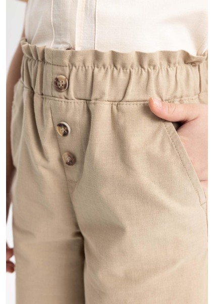 Kız Çocuk Geniş Paça Pantolon Z7692A623SM