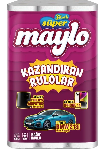 3 Katlı Kağıt Havlu 12'li