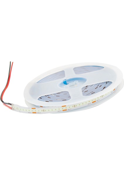 Buz Mavi 5 Metre 12V  Cob Serit LED Strıp 200 LED 3000K Fosforlu Powermaster