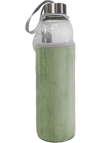 Peluş Kılıflı Cam Matara 750 ML