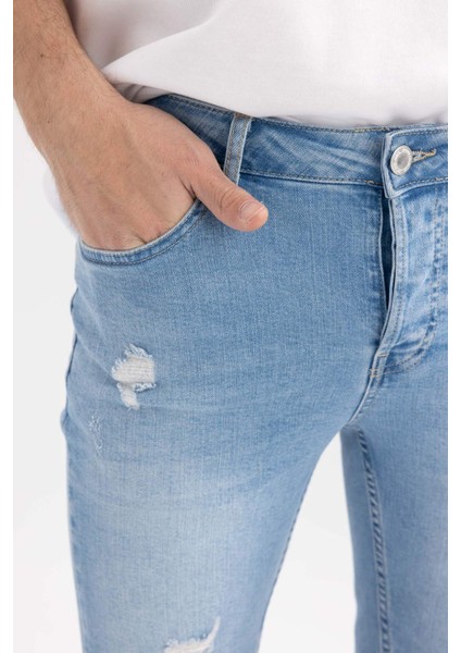 Slim Fit Jean Bermuda A6430AX23SM