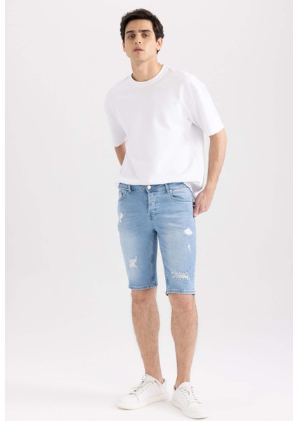 Slim Fit Jean Bermuda A6430AX23SM fiyatları
