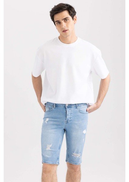 Slim Fit Jean Bermuda A6430AX23SM fırsatları