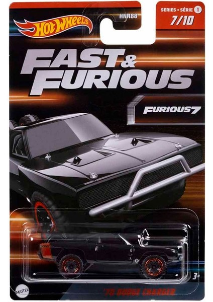 Hotwheels Hot Wheels Fast &amp; Furious Temalı Arabalar HNR88 - '70 Dodge Charger modelleri