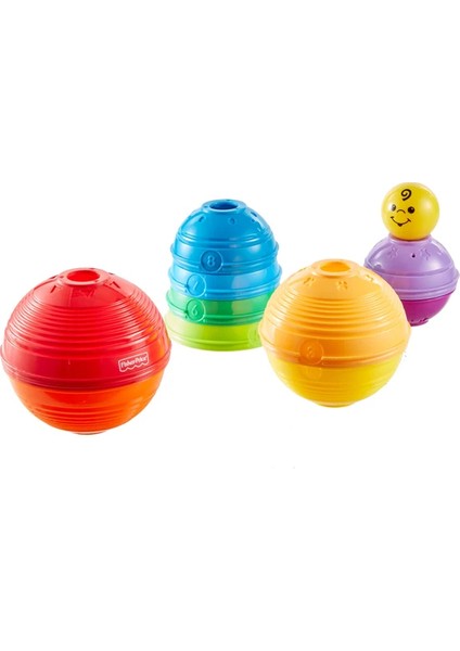 Fisher-Price Numaralı Kaplar Iç Içe Geçebilir 10 Renkli Kap 5 Adet Topa Dönüşür W4472 (Yurt Dışından)