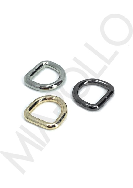 1,3 x 1,3 x 4MM Yüksek Askı D Halka Black